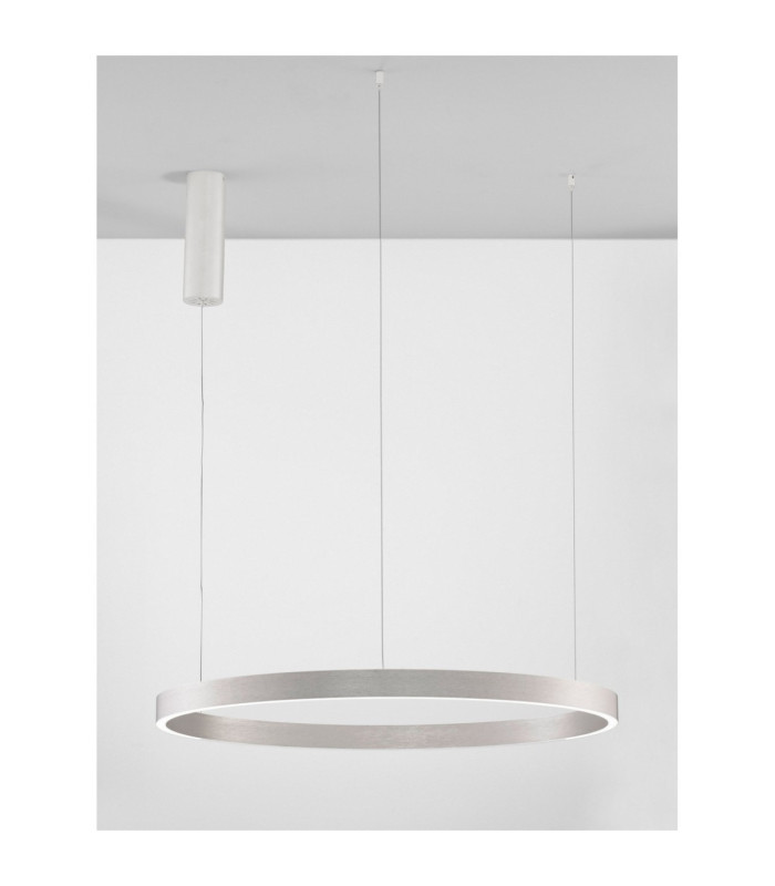 Elowen Integrated LED Pendant Ceiling Light Brushed Silver Triac Dimmable LED 77W 3326lm 3000K-2
