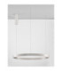Elowen Integrated LED Pendant Ceiling Light Brushed Silver Triac Dimmable LED 77W 3326lm 3000K-3