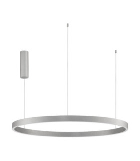 Elowen Integrated LED Pendant Ceiling Light Brushed Silver Triac Dimmable LED 106W 4899lm 3000K-1