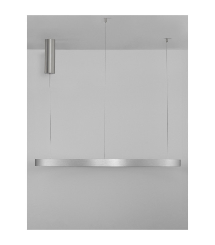 Elowen Integrated LED Pendant Ceiling Light Brushed Silver Triac Dimmable LED 106W 4899lm 3000K-3
