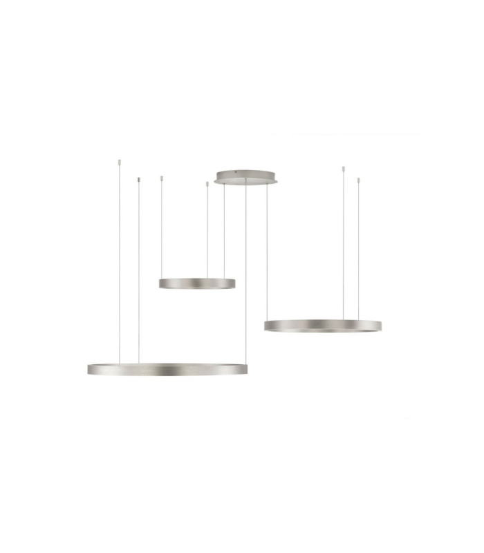 Elowen Integrated LED Pendant Ceiling Light Brushed Silver Triac Dimmable LED 181W 8899lm 3000K-3