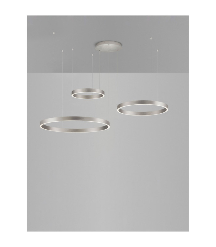 Elowen Integrated LED Pendant Ceiling Light Brushed Silver Triac Dimmable LED 181W 8899lm 3000K-4