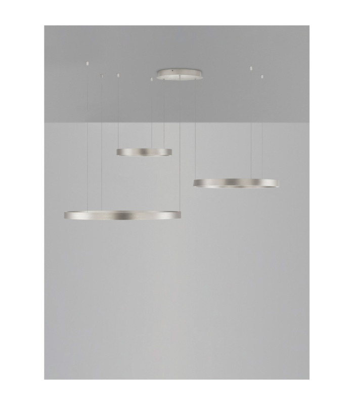 Elowen Integrated LED Pendant Ceiling Light Brushed Silver Triac Dimmable LED 181W 8899lm 3000K-5