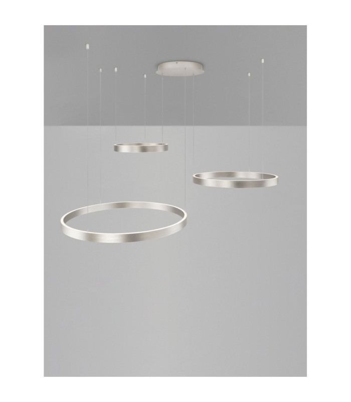 Elowen Integrated LED Pendant Ceiling Light Brushed Silver Triac Dimmable LED 181W 8899lm 3000K-6