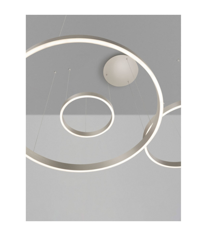 Elowen Integrated LED Pendant Ceiling Light Brushed Silver Triac Dimmable LED 181W 8899lm 3000K-7