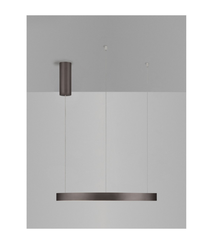 Elowen Integrated LED Pendant Ceiling Light Brushed Brown Coffee Triac Dimmable LED 60W 2552lm 3000K-4