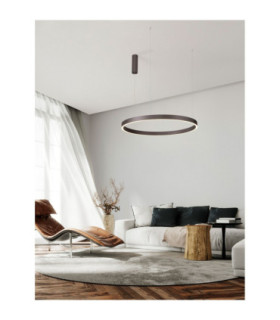 Elowen Integrated LED Pendant Ceiling Light Brushed Brown Coffee Triac Dimmable LED 77W 3326lm 3000K-2