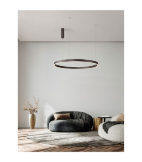 Elowen Integrated LED Pendant Ceiling Light Brushed Brown Coffee Triac Dimmable LED 106W 4899lm 3000K-2