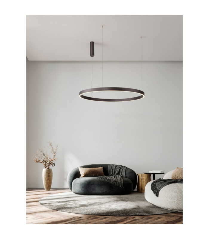 Elowen Integrated LED Pendant Ceiling Light Brushed Brown Coffee Triac Dimmable LED 106W 4899lm 3000K-2