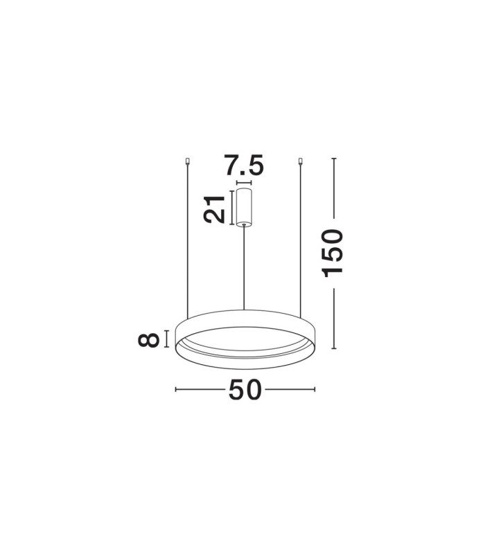 Lumia Integrated LED Pendant Ceiling Light Sandy White Triac Dimmable LED 39W 1521lm 2700-3000-4000K CCT-7