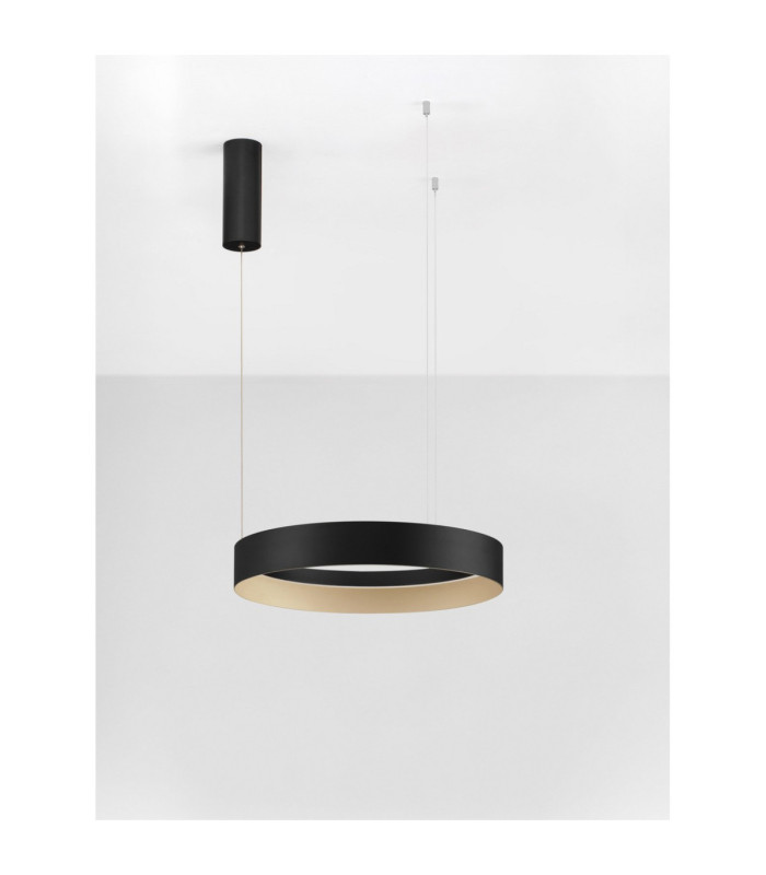 Lumia Integrated LED Pendant Ceiling Light Sandy Black Champagne Gold Triac Dimmable LED 39W 1521lm 2700-3000-4000K CCT-3