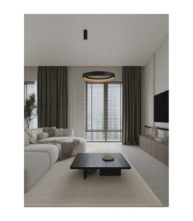 Lumia Integrated LED Pendant Ceiling Light Sandy Black Champagne Gold Triac Dimmable LED 48W 2101lm 2700-3000-4000K CCT-2