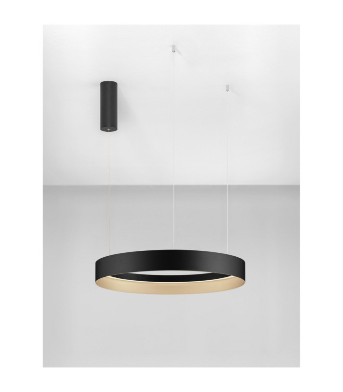 Lumia Integrated LED Pendant Ceiling Light Sandy Black Champagne Gold Triac Dimmable LED 48W 2101lm 2700-3000-4000K CCT-3