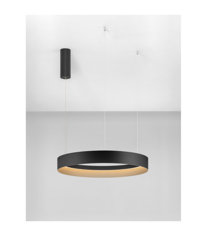Lumia Integrated LED Pendant Ceiling Light Sandy Black Champagne Gold Triac Dimmable LED 48W 2101lm 2700-3000-4000K CCT-4