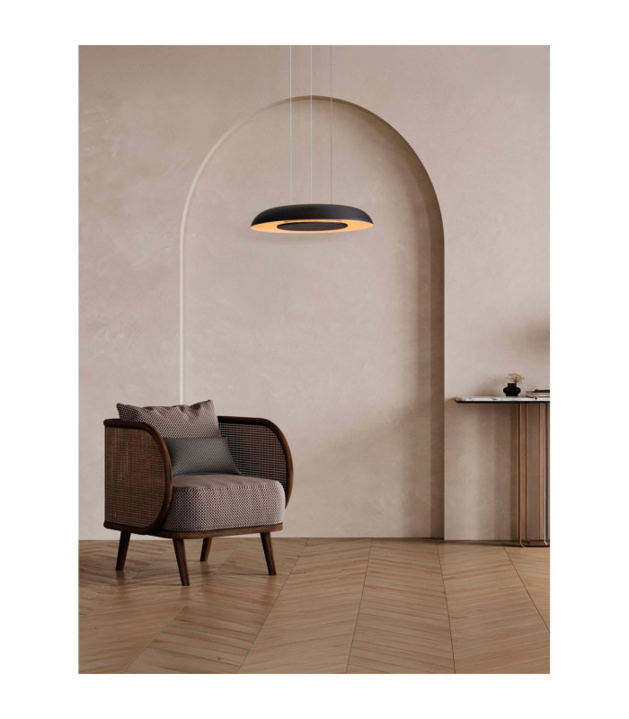 Epos Dome Pendant Ceiling Light Sandy Black White Triac Dimmable LED 24W 1208lm 2700-3000-4000K CCT-2