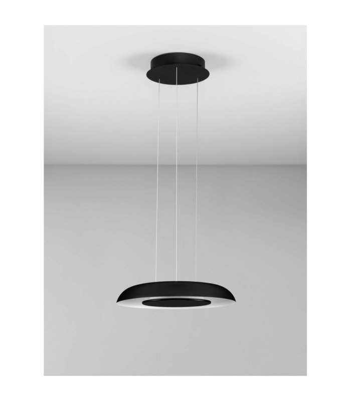Epos Dome Pendant Ceiling Light Sandy Black White Triac Dimmable LED 24W 1208lm 2700-3000-4000K CCT-3