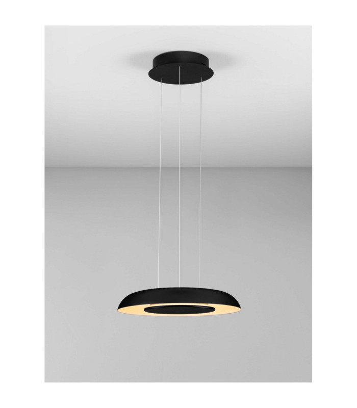 Epos Dome Pendant Ceiling Light Sandy Black White Triac Dimmable LED 24W 1208lm 2700-3000-4000K CCT-4