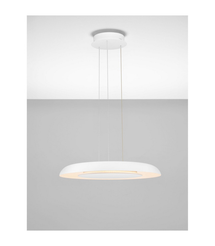 Epos Dome Pendant Ceiling Light Sandy White Triac Dimmable LED 38W 2100lm 2700-3000-4000K CCT-4