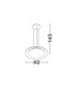 Epos Dome Pendant Ceiling Light Sandy White Triac Dimmable LED 38W 2100lm 2700-3000-4000K CCT-7