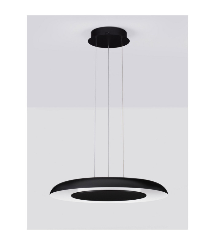 Epos Dome Pendant Ceiling Light Sandy Black White Triac Dimmable LED 38W 2100lm 2700-3000-4000K CCT-3