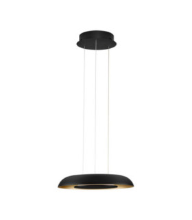 Epos Dome Pendant Ceiling Light Sandy Black Brushed Gold Triac Dimmable LED 24W 1208lm 2700-3000-4000K CCT-1