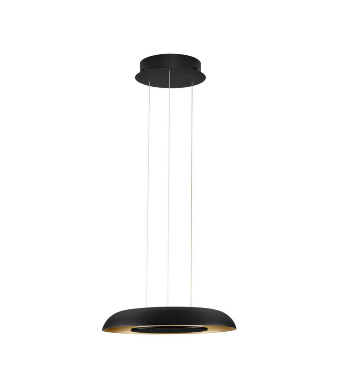 Epos Dome Pendant Ceiling Light Sandy Black Brushed Gold Triac Dimmable LED 24W 1208lm 2700-3000-4000K CCT-1