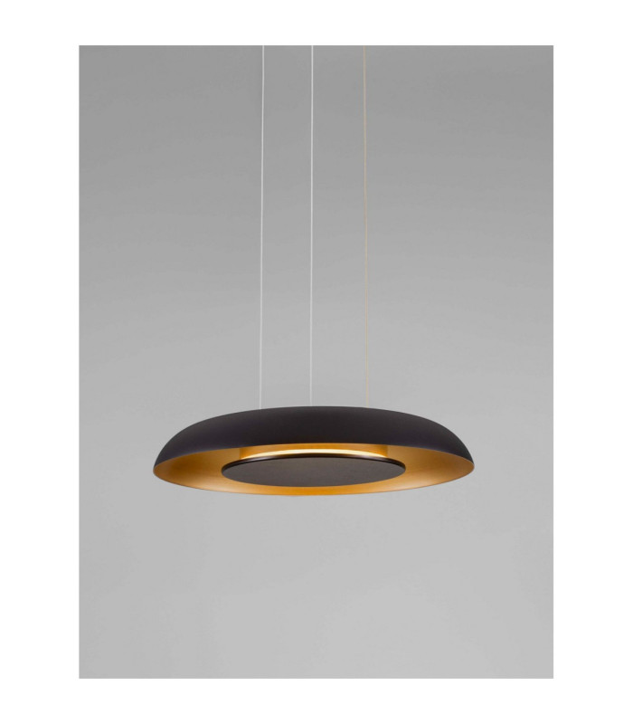 Epos Dome Pendant Ceiling Light Sandy Black Brushed Gold Triac Dimmable LED 24W 1208lm 2700-3000-4000K CCT-5
