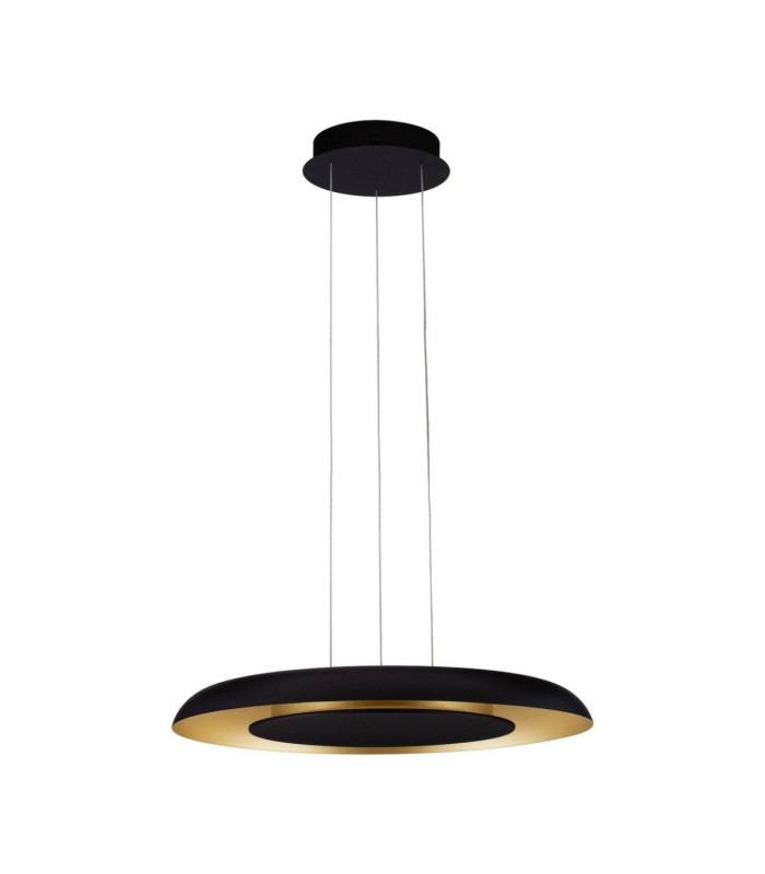 Epos Dome Pendant Ceiling Light Sandy Black Brushed Gold Triac Dimmable LED 38W 2100lm 2700-3000-4000K CCT-1