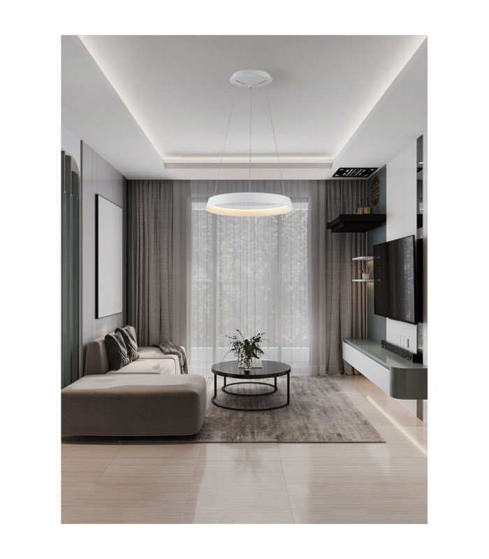 Ormi Integrated LED Pendant Ceiling Light Sandy White Triac Dimmable LED 38W 2564lm 2700-3000K CCT-2