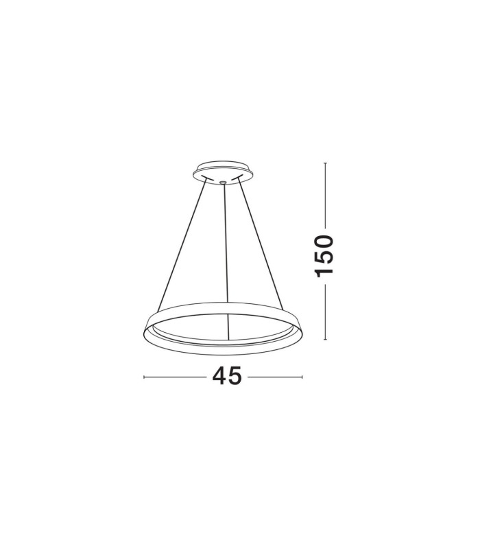 Ormi Integrated LED Pendant Ceiling Light Sandy White Triac Dimmable LED 38W 2564lm 2700-3000K CCT-6