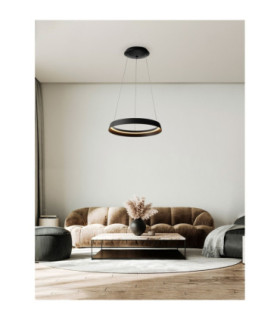 Ormi Integrated LED Pendant Ceiling Light Sandy Black Triac Dimmable LED 38W 2564lm 2700-3000K CCT-2