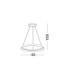 Ormi Integrated LED Pendant Ceiling Light Sandy Black Triac Dimmable LED 38W 2564lm 2700-3000K CCT-6