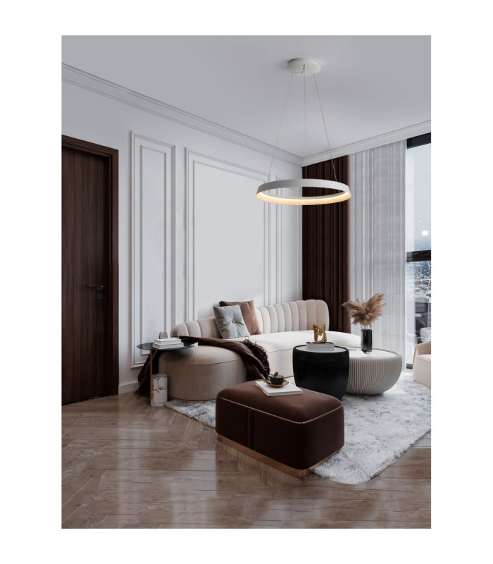 Ormi Integrated LED Pendant Ceiling Light Sandy White Triac Dimmable LED 52W 3717lm 2700-3000K CCT-2