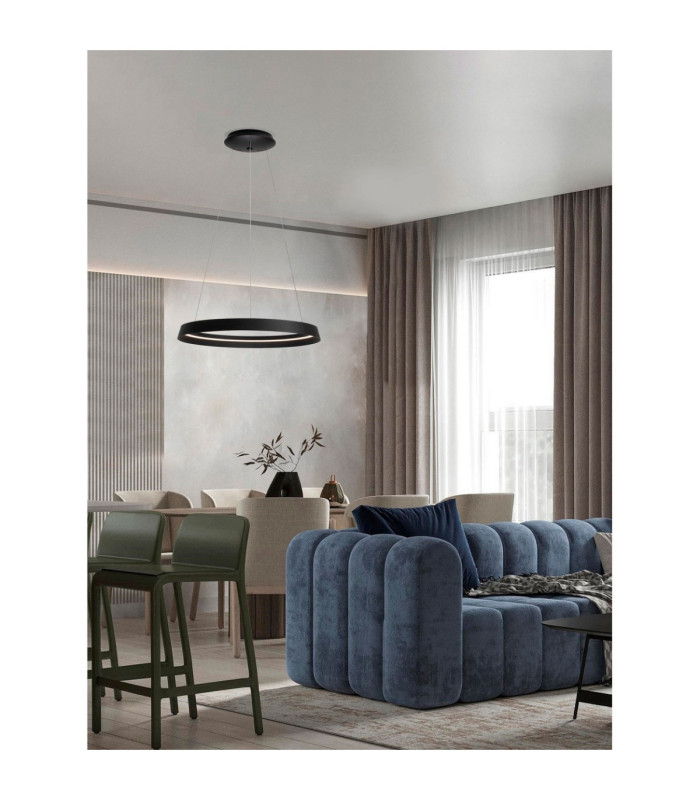 Ormi Integrated LED Pendant Ceiling Light Sandy Black Triac Dimmable LED 52W 3717lm 2700-3000K CCT-2