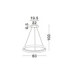 Ormi Integrated LED Pendant Ceiling Light Sandy Black Triac Dimmable LED 52W 3717lm 2700-3000K CCT-6