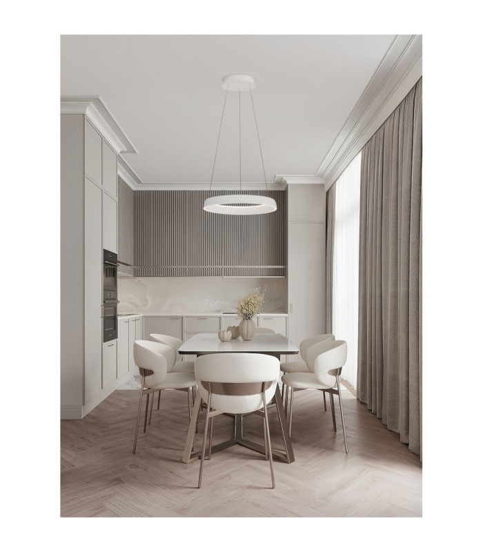 Ovia Integrated LED Pendant Ceiling Light Sandy White Triac Dimmable LED 48W 1841lm 2700-3000-4000K CCT-2