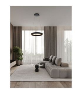 Ovia Integrated LED Pendant Ceiling Light Sandy Black Triac Dimmable LED 48W 1841lm 2700-3000-4000K CCT-2
