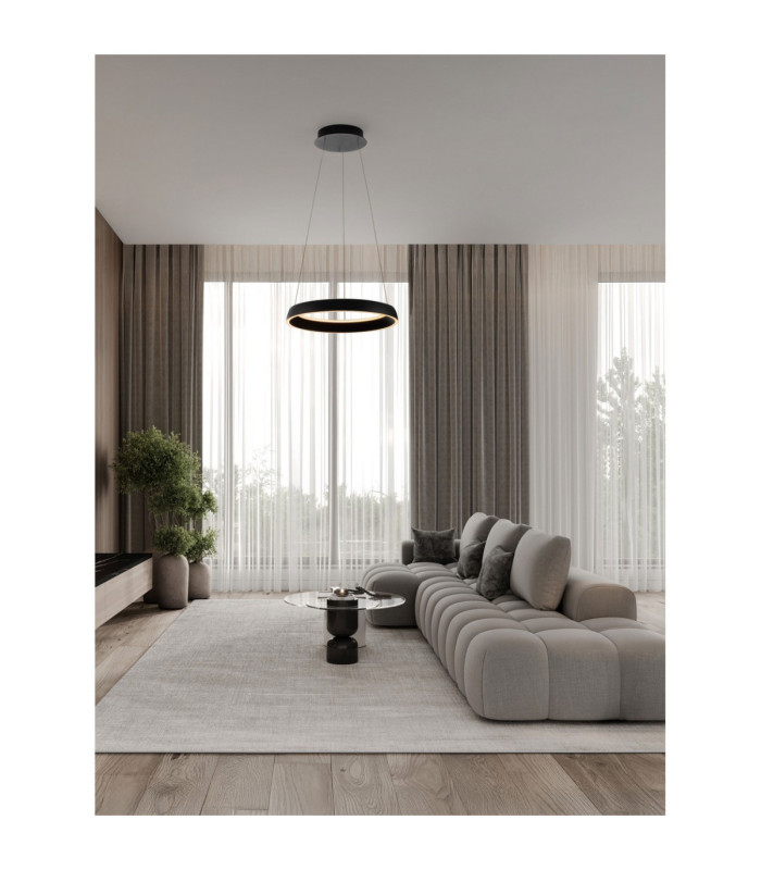 Ovia Integrated LED Pendant Ceiling Light Sandy Black Triac Dimmable LED 48W 1841lm 2700-3000-4000K CCT-2