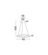 Ovia Integrated LED Pendant Ceiling Light Sandy Black Triac Dimmable LED 48W 1841lm 2700-3000-4000K CCT-7