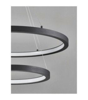 Empatia Integrated LED Pendant Ceiling Light Sandy Black Triac Dimmable LED 60W 1755lm 3000K-2