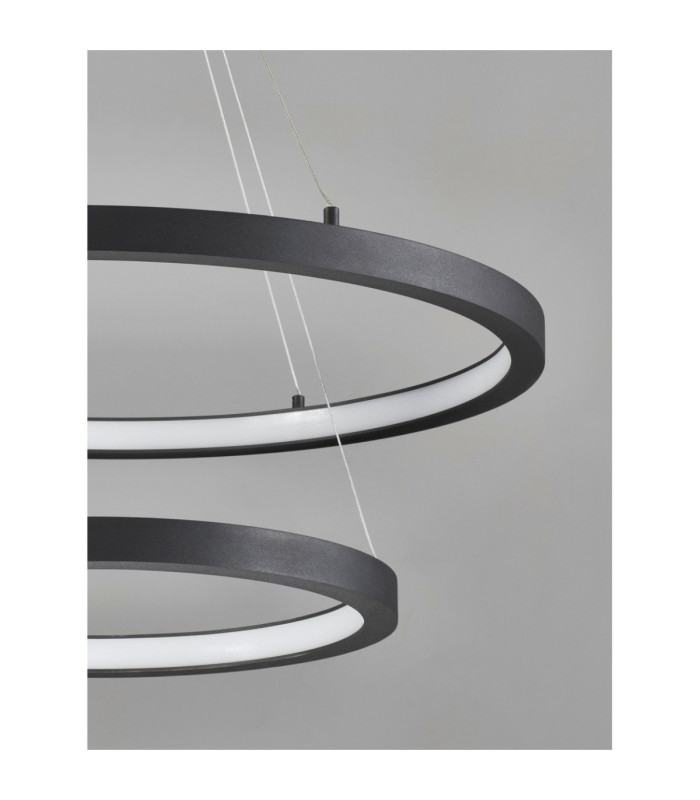 Empatia Integrated LED Pendant Ceiling Light Sandy Black Triac Dimmable LED 60W 1755lm 3000K-2