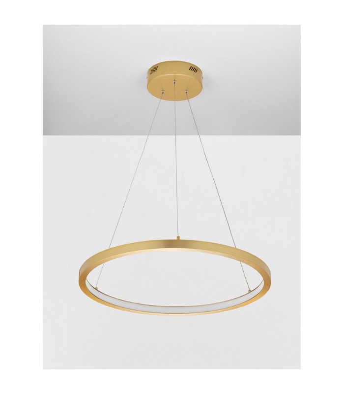 Empatia Integrated LED Pendant Ceiling Light Brass Gold Triac Dimmable LED 35W 932lm 3000K-3