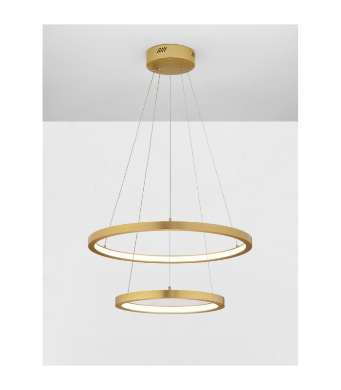 Empatia Integrated LED Pendant Ceiling Light Brass Gold Triac Dimmable LED 60W 1755lm 3000K-2