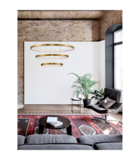 Empatia Integrated LED Pendant Ceiling Light Brass Gold Triac Dimmable LED 108W 2244lm 3000K-2