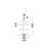 Empatia Integrated LED Pendant Ceiling Light Brass Gold Triac Dimmable LED 108W 2244lm 3000K-5