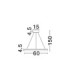 Cantria Integrated LED Pendant Ceiling Light Black Brass Gold Triac Dimmable LED 33W 2900lm 3000K-5