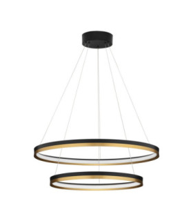 Cantria Integrated LED Pendant Ceiling Light Black Brass Gold Triac Dimmable LED 98W 7643lm 3000K-1