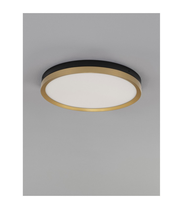 Cantria Flush Ceiling Light Black Brass Gold LED 31W 1916lm 3000K-3