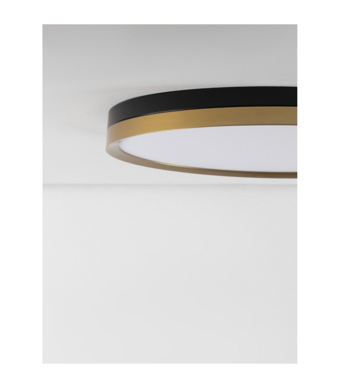 Cantria Flush Ceiling Light Black Brass Gold LED 38W 2198lm 3000K-3