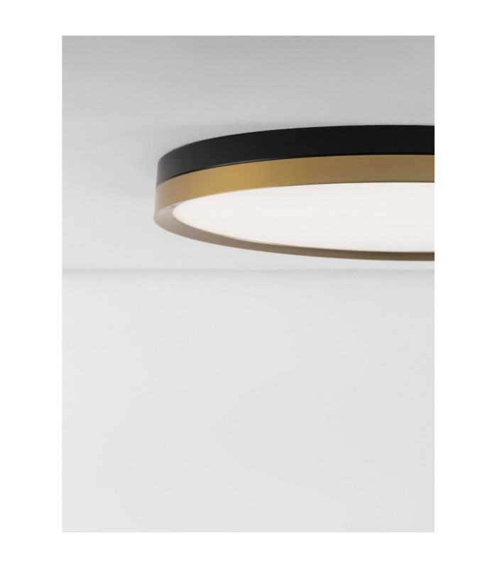 Cantria Flush Ceiling Light Black Brass Gold LED 38W 2198lm 3000K-4